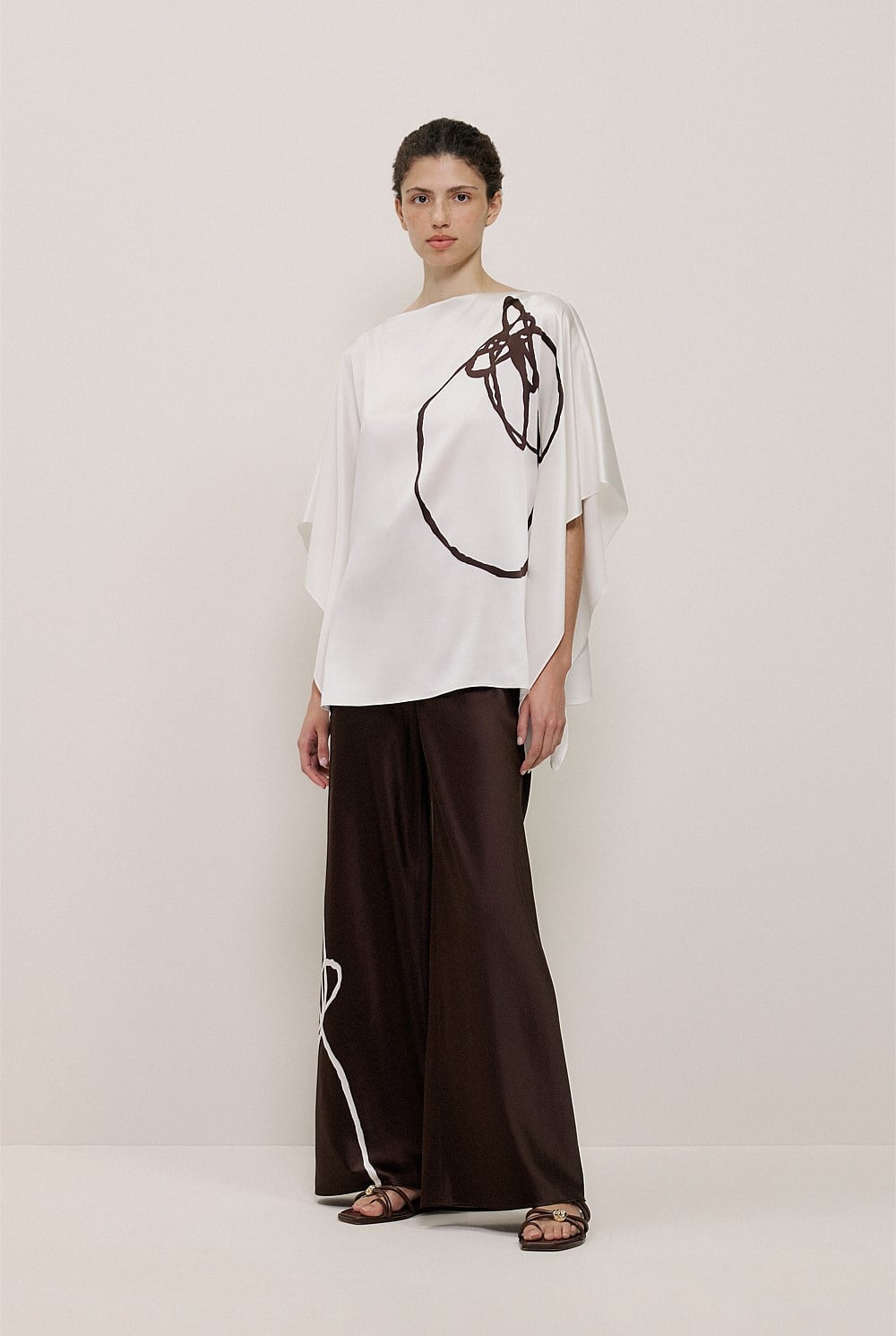 Camie Lyons x Trenery Silk Top