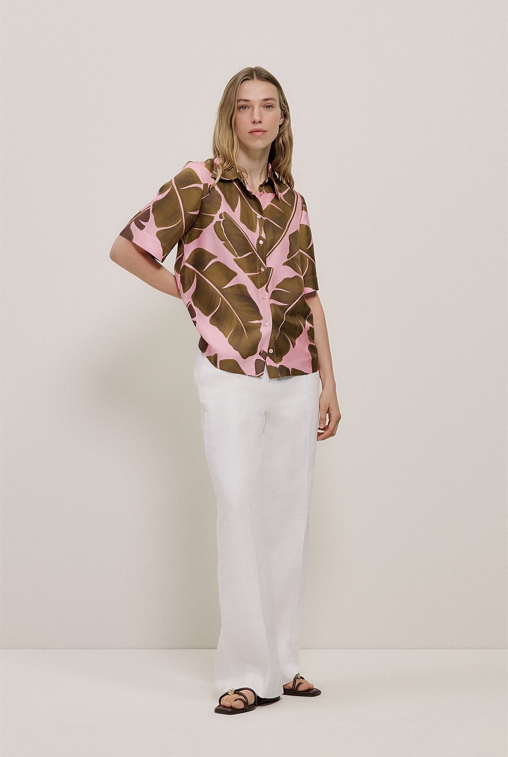 Solara Silk Short Sleeve Shirt