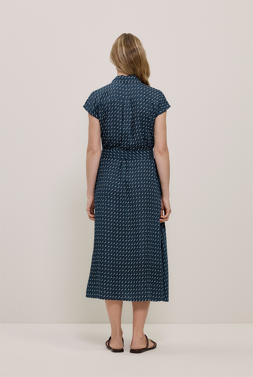 Cavelle Cap Sleeve Shirt Dress