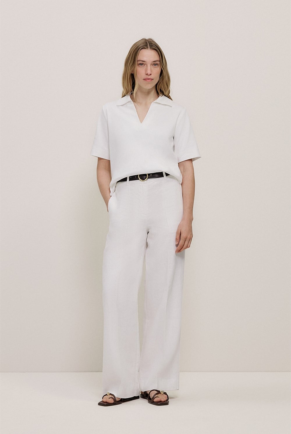 Modal Cotton Collared T-shirt