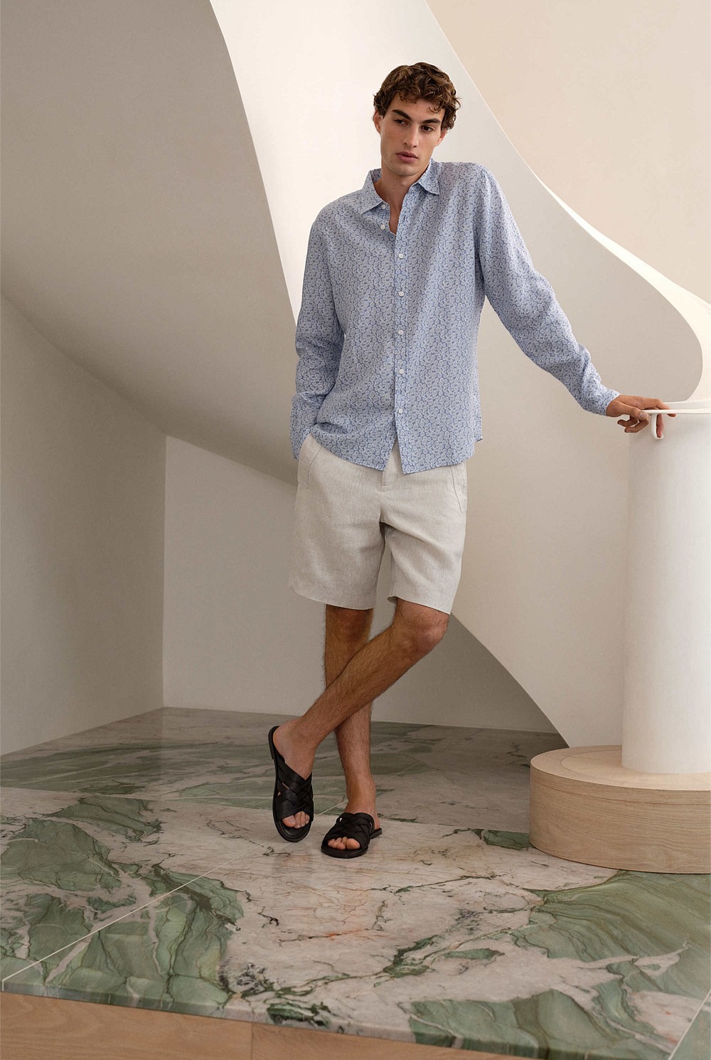 Heath Linen Long Sleeve Shirt