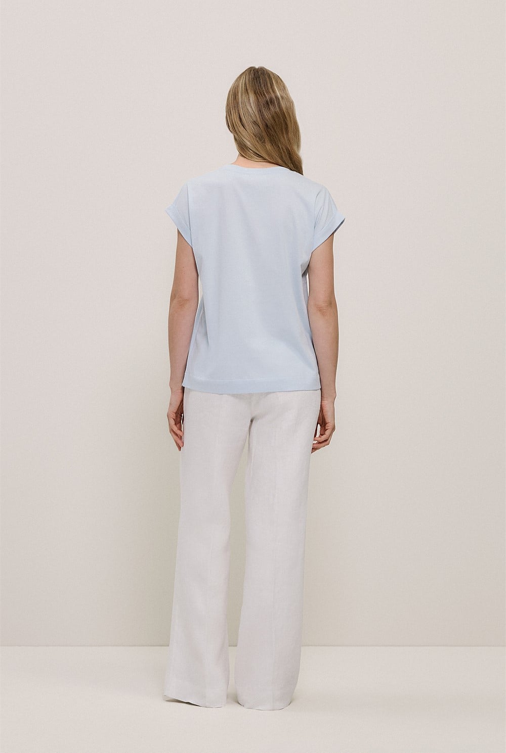 Australian Cotton Cuff Sleeve T-shirt