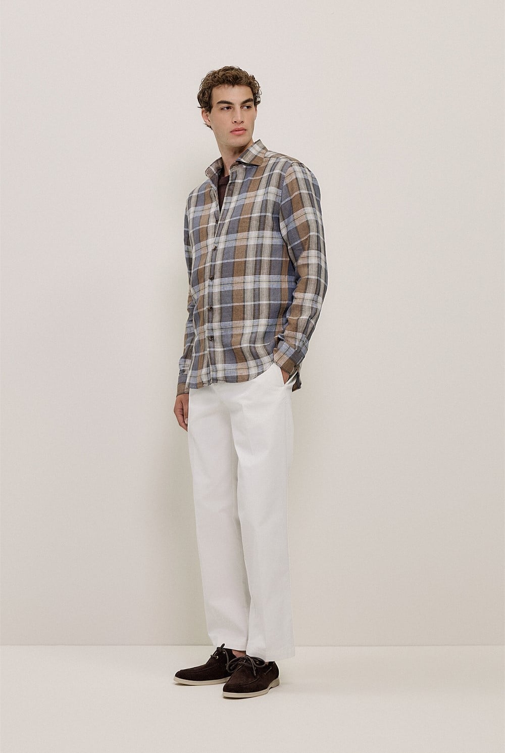Cotton Twill Tailored Pant