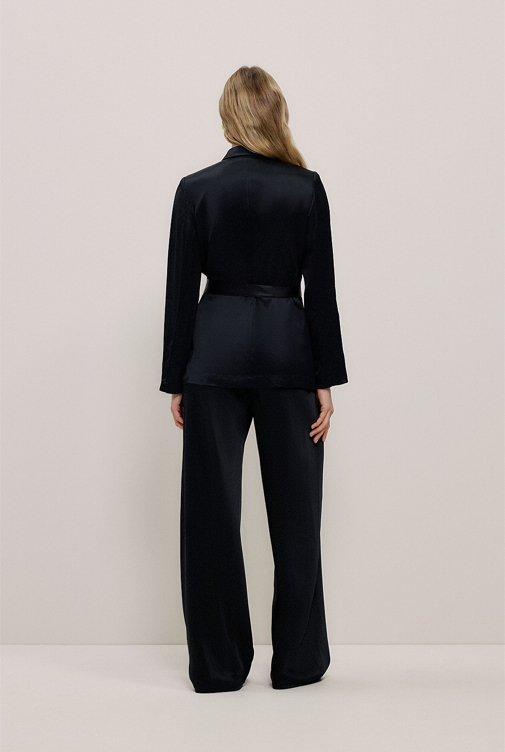 Satin Relaxed Tailored Jacket