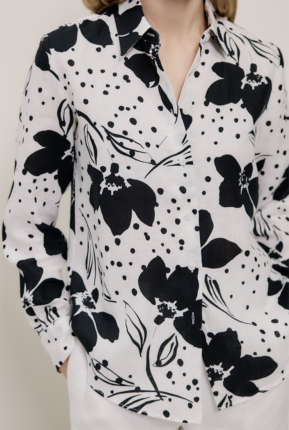 Etta Linen Long Sleeve Shirt