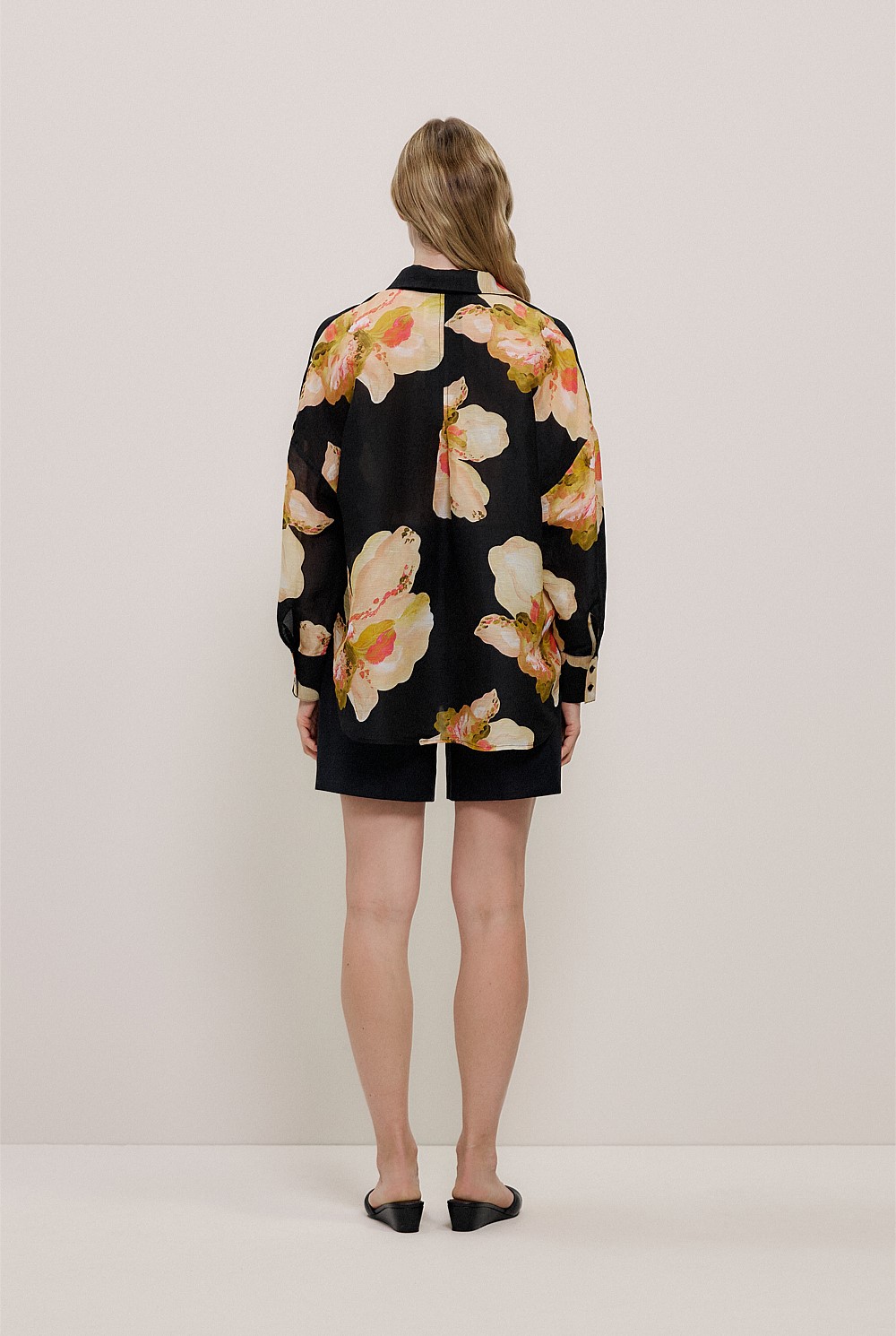 Caelia Linen Silk Relaxed Shirt