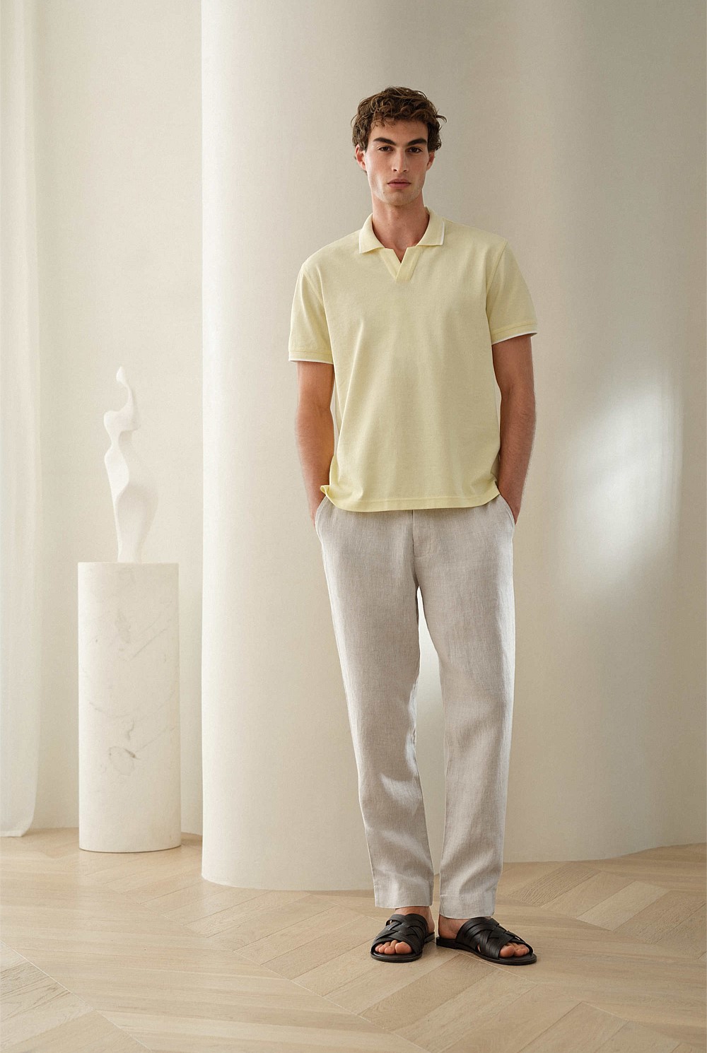Linen Relaxed Tailored Pant