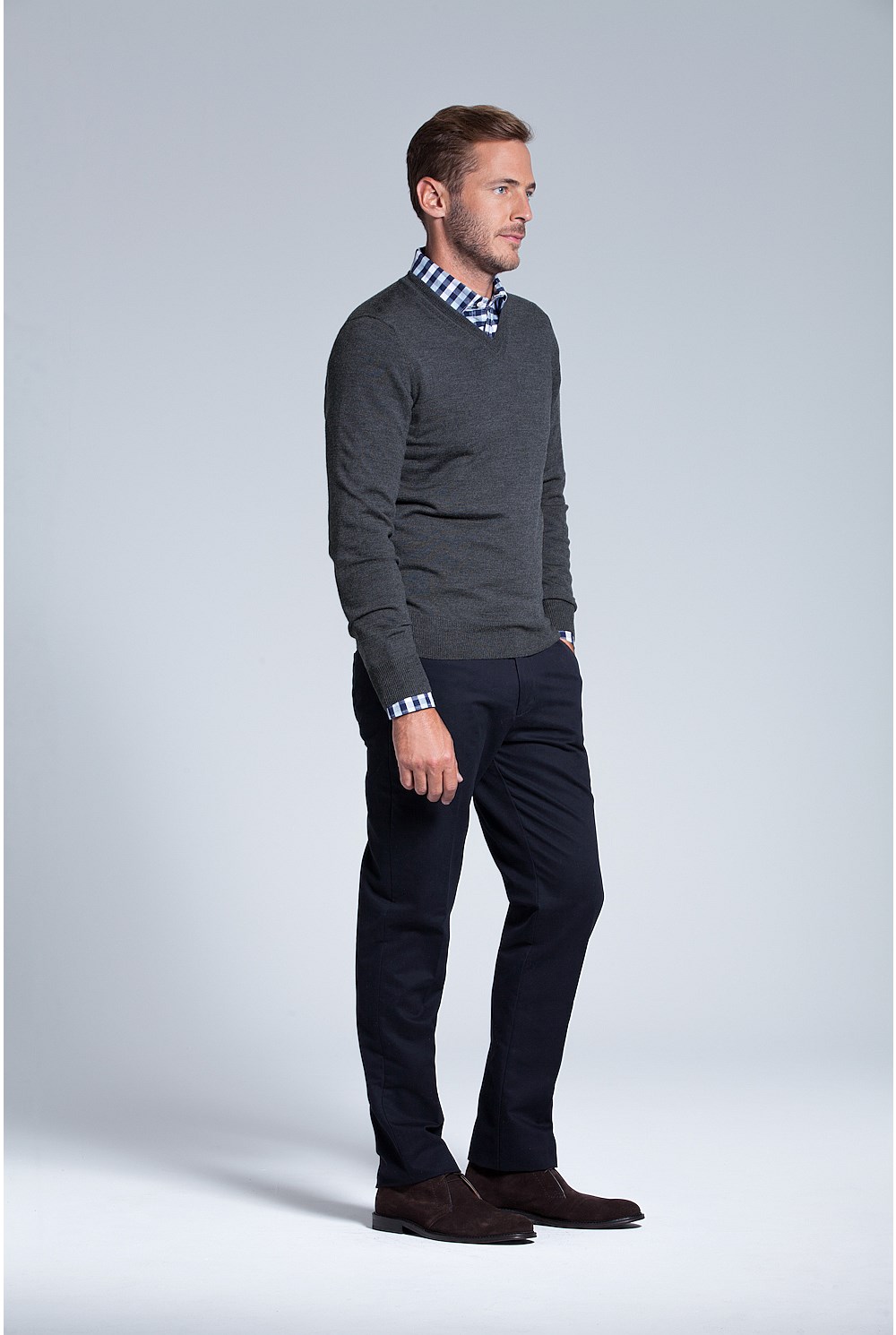 Merino Wool V-Neck Knit