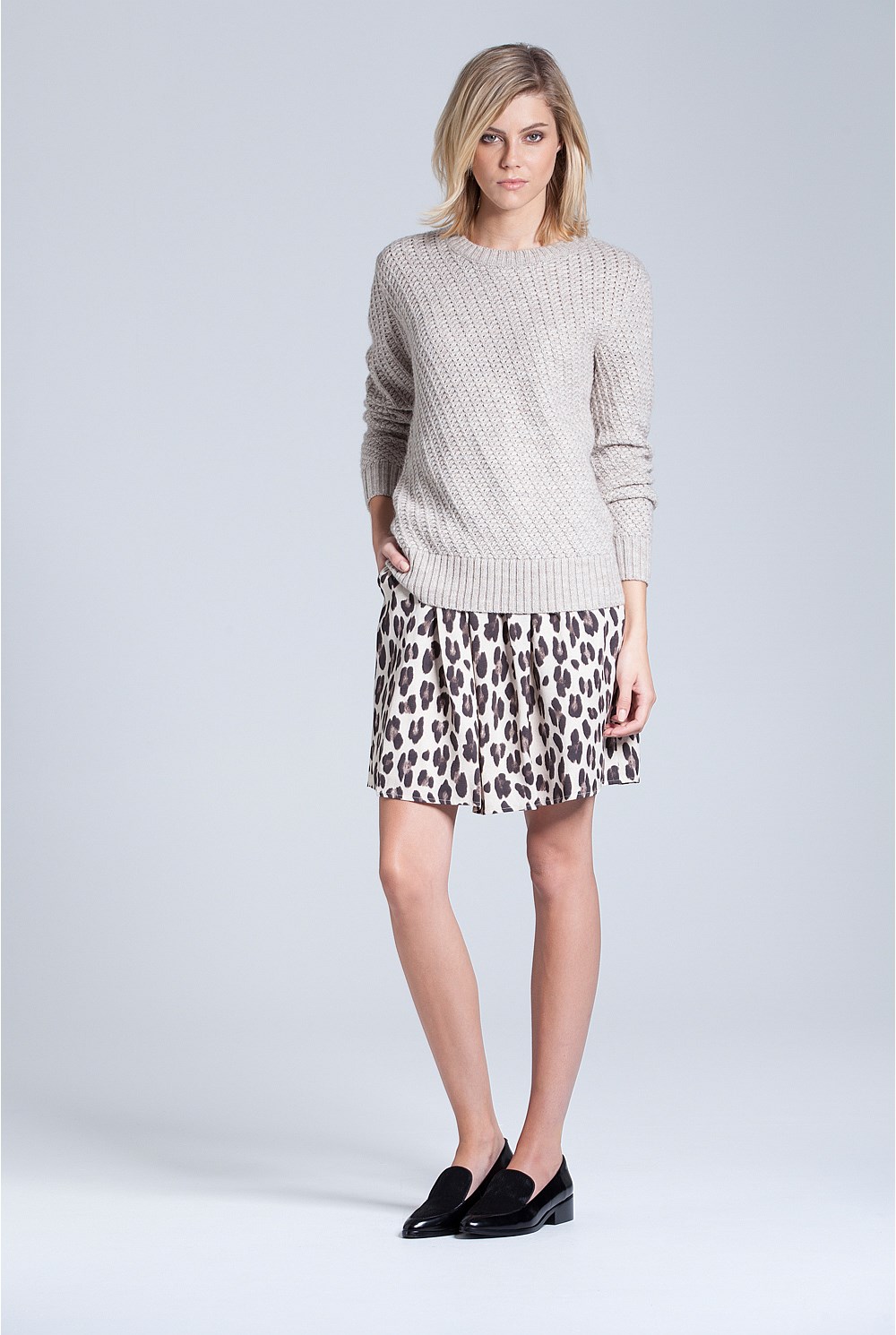 Diagonal Stitch Knit