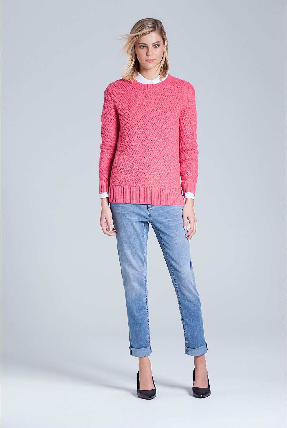 Diagonal Stitch Knit