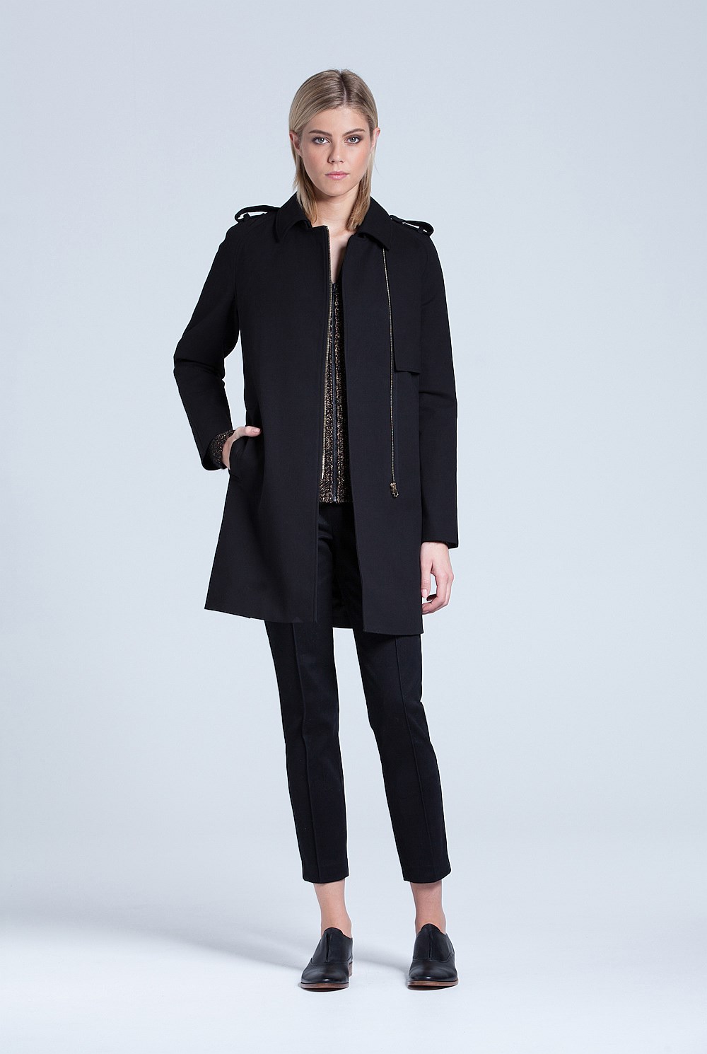 Cotton Double Cloth Trench Coat