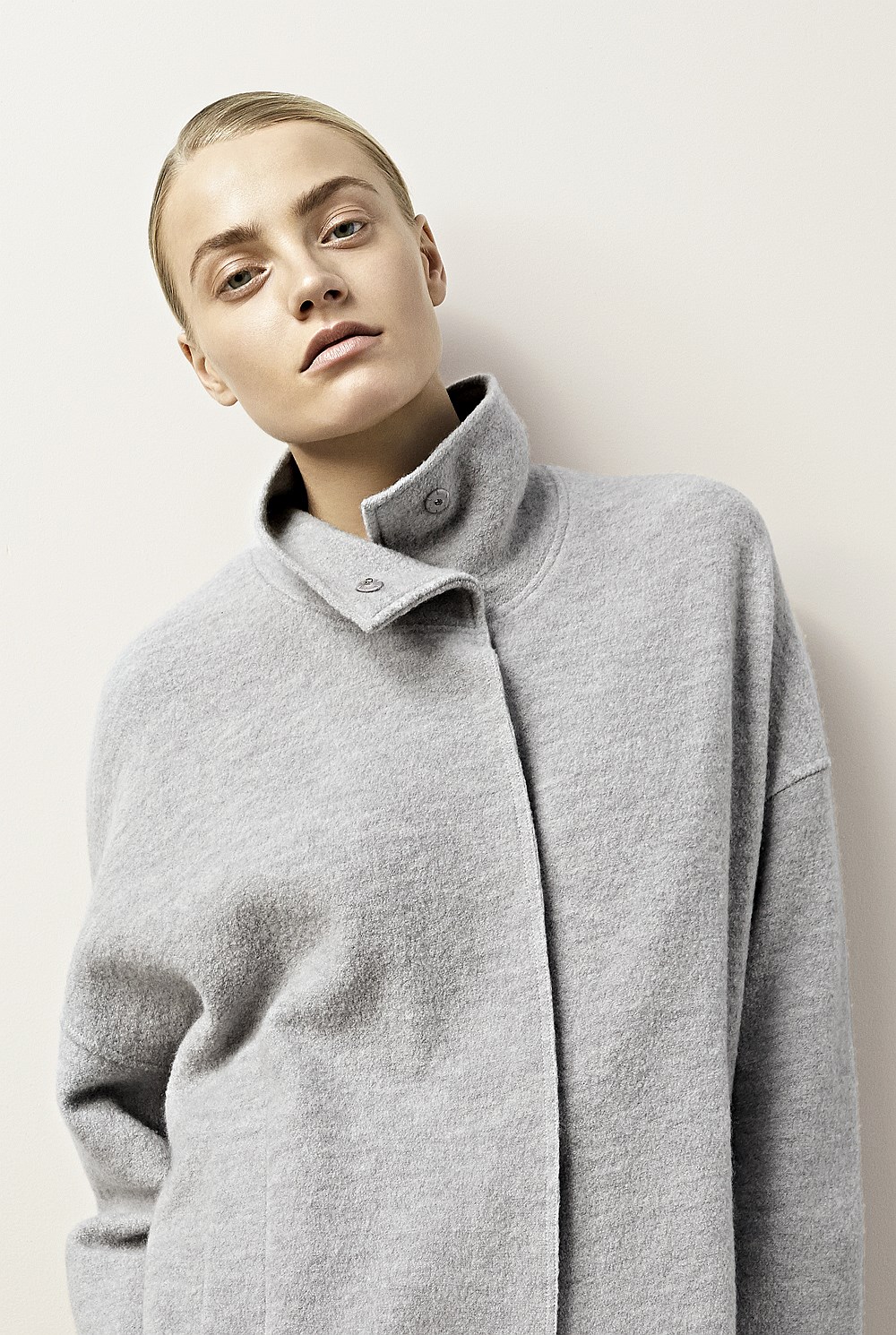Boiled Wool Cape Jacket