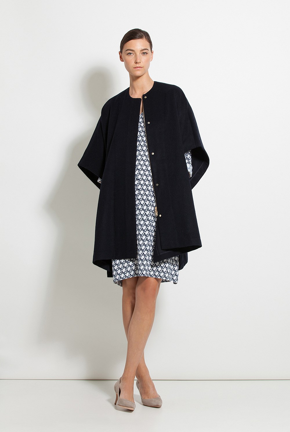 Eyelet Printed Dress
