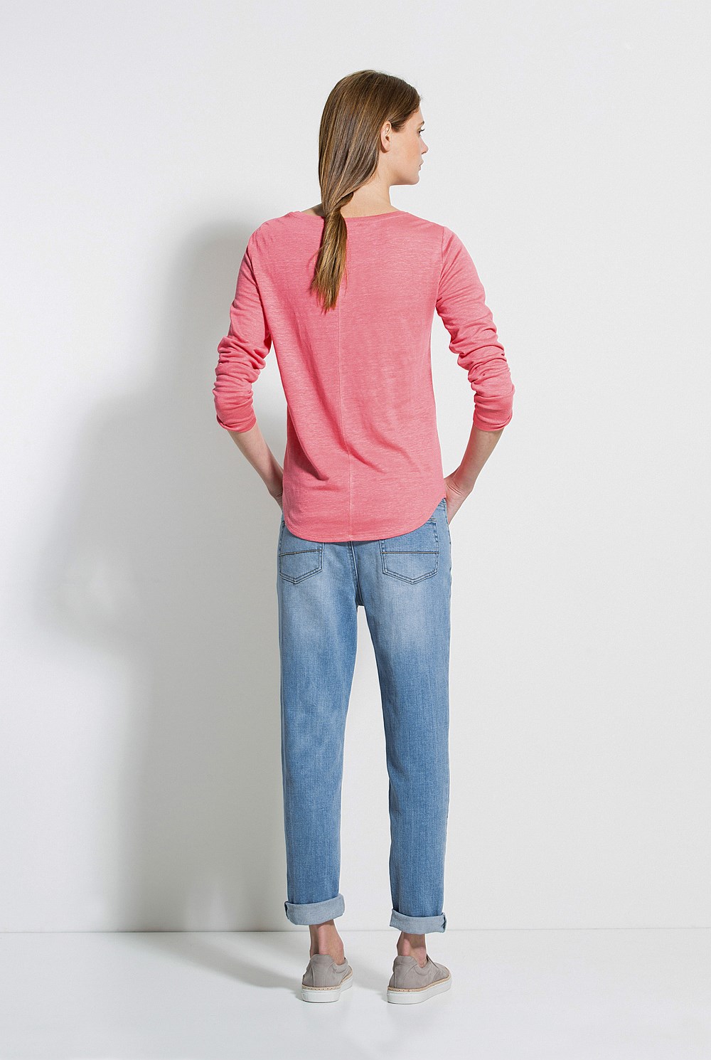 Long Sleeved Linen T-Shirt