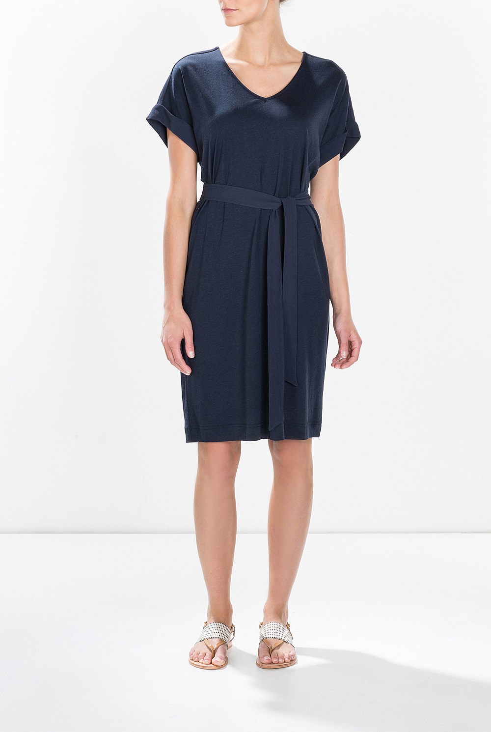Spliced Jersey Dress