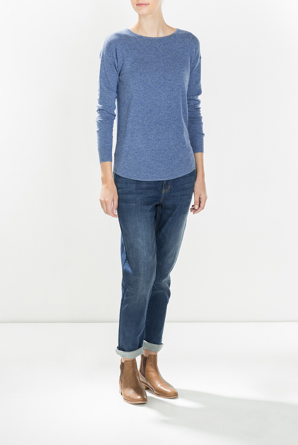 Curved Hem Knit