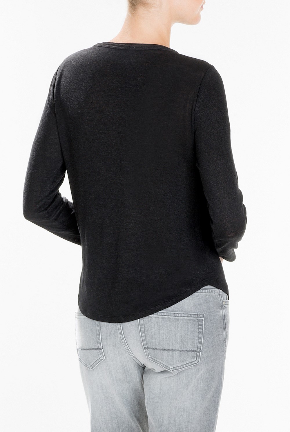 Long Sleeved Linen T-Shirt