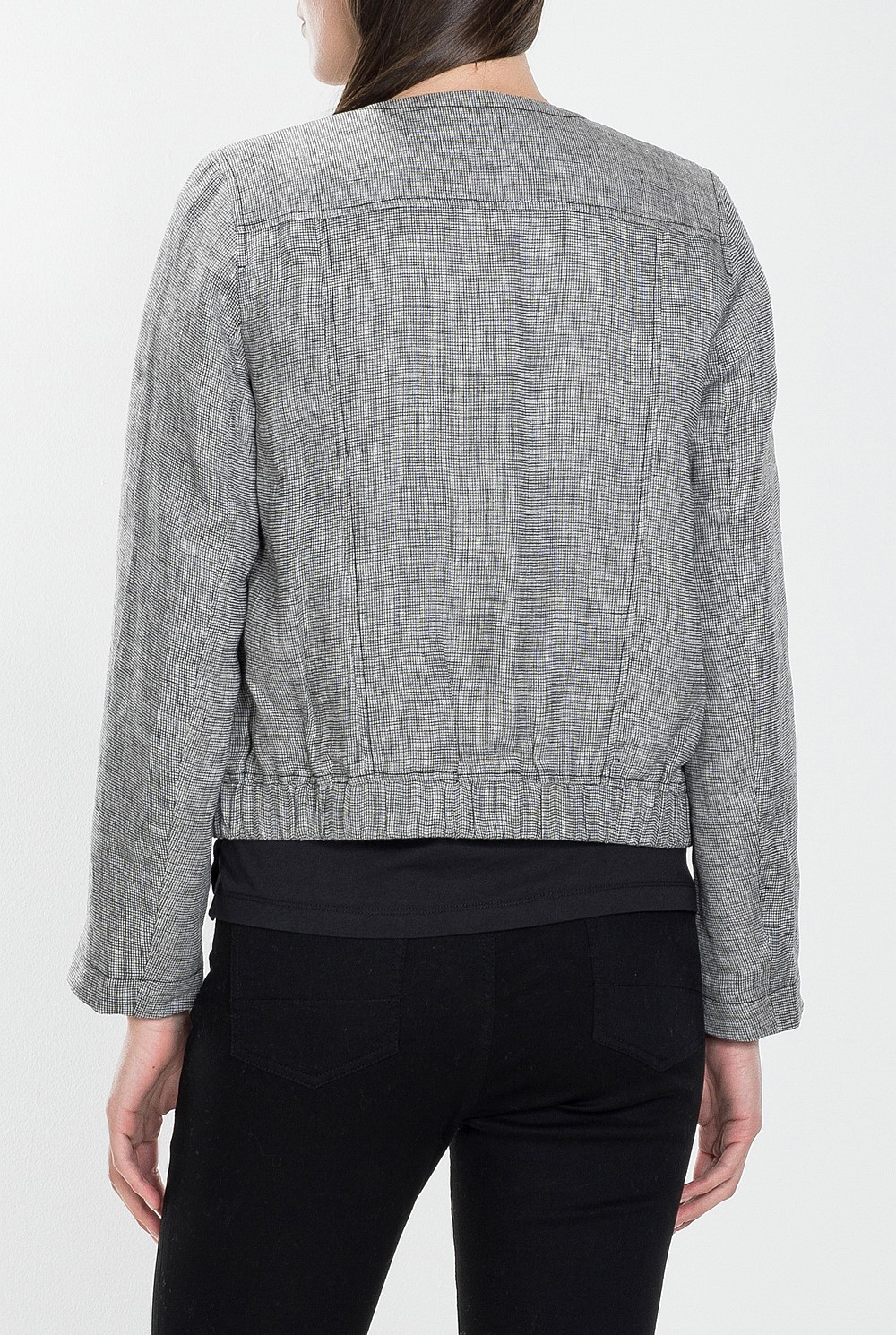 Linen Sporty Draped Jacket