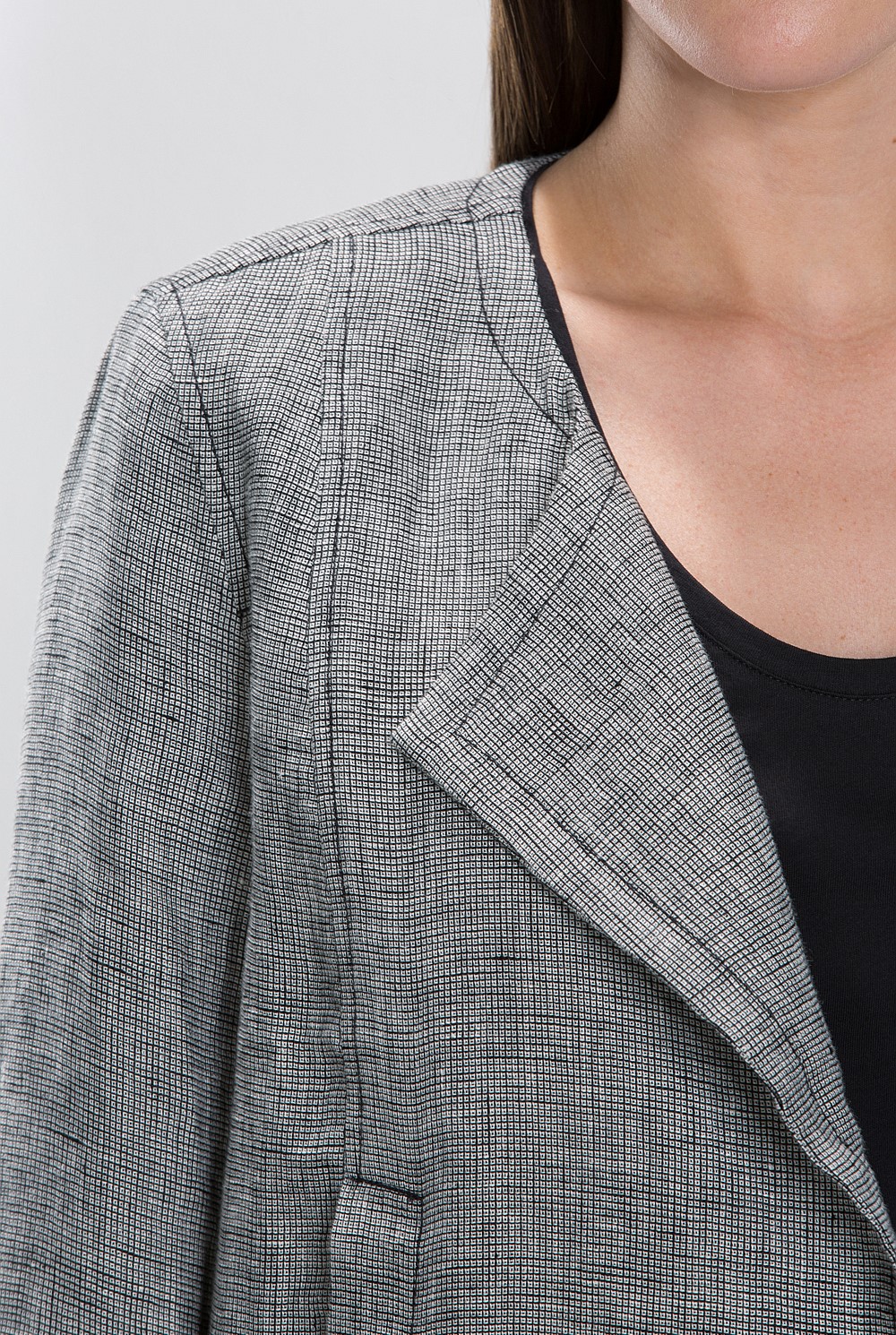 Linen Sporty Draped Jacket