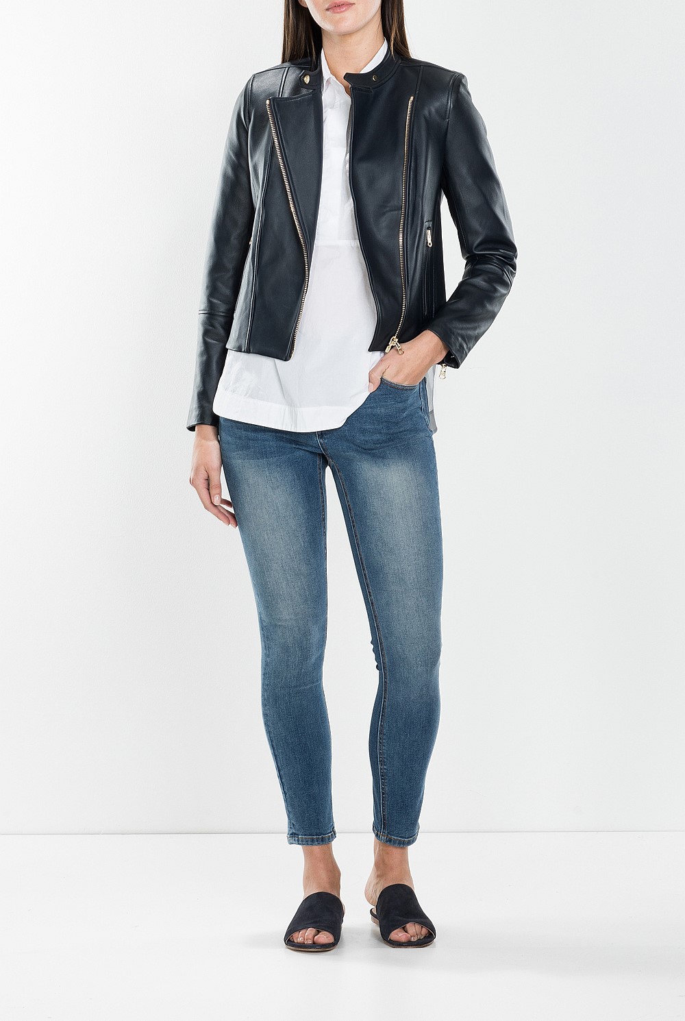 Leather Moto Jacket
