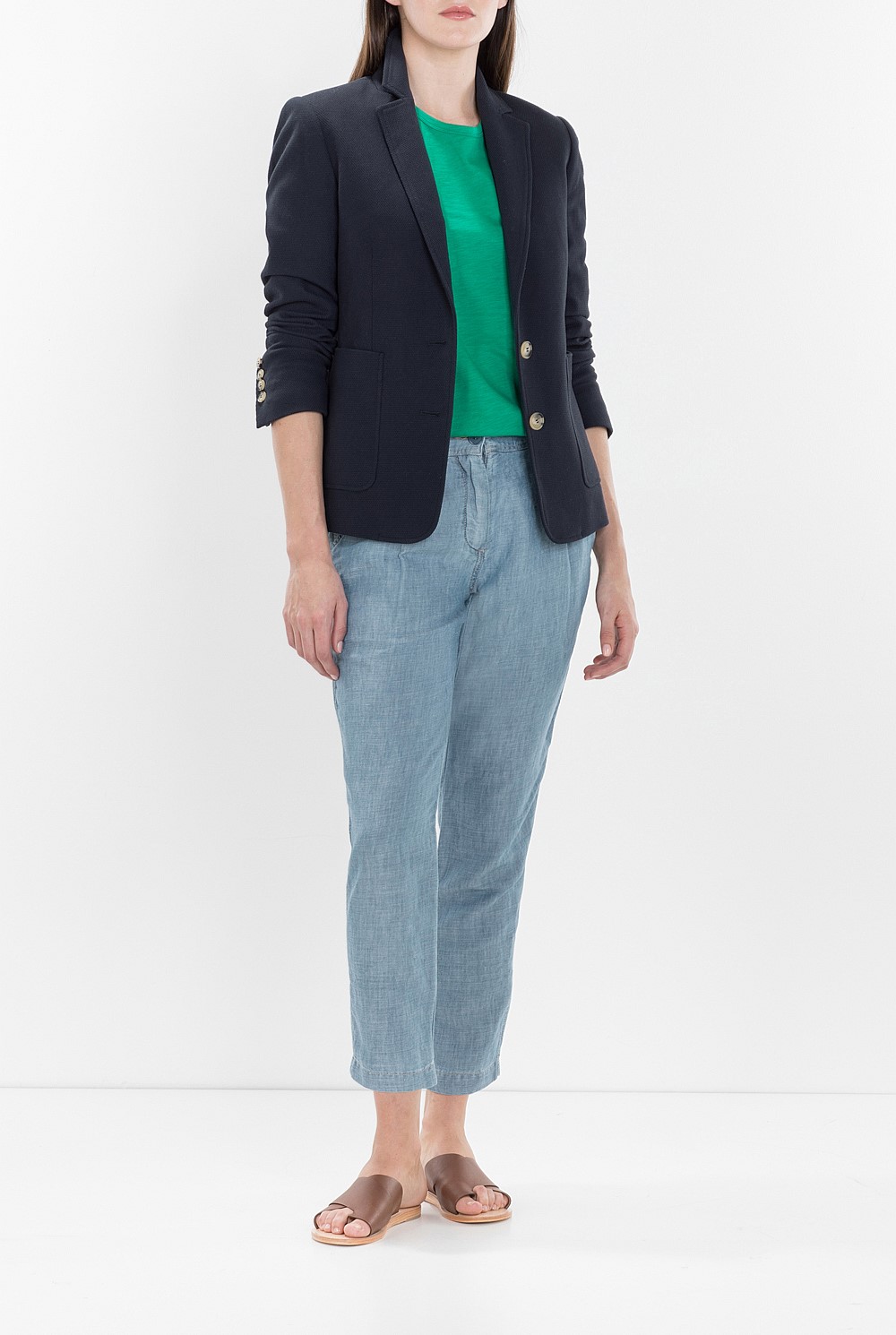 Textured Cotton Blazer
