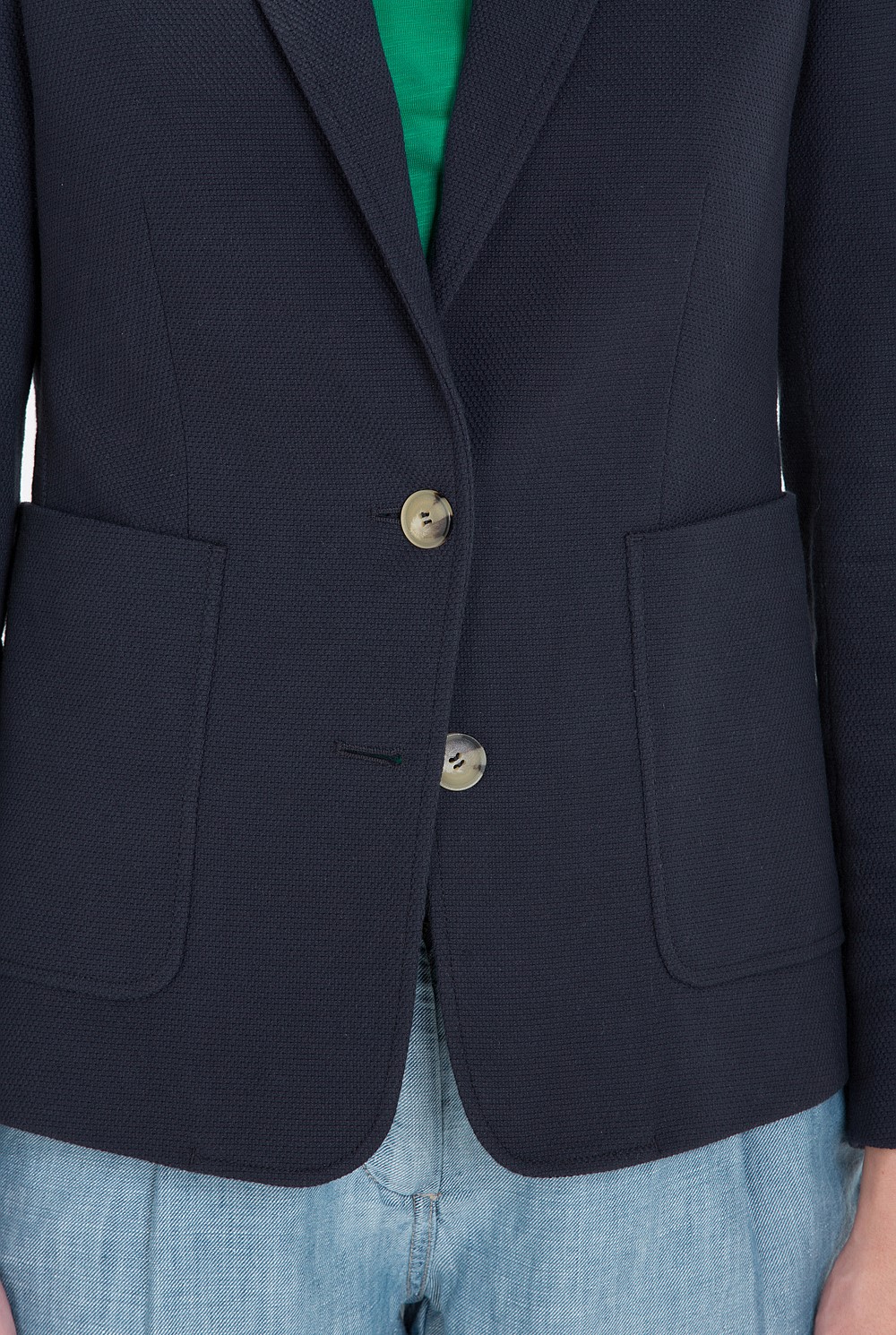 Textured Cotton Blazer