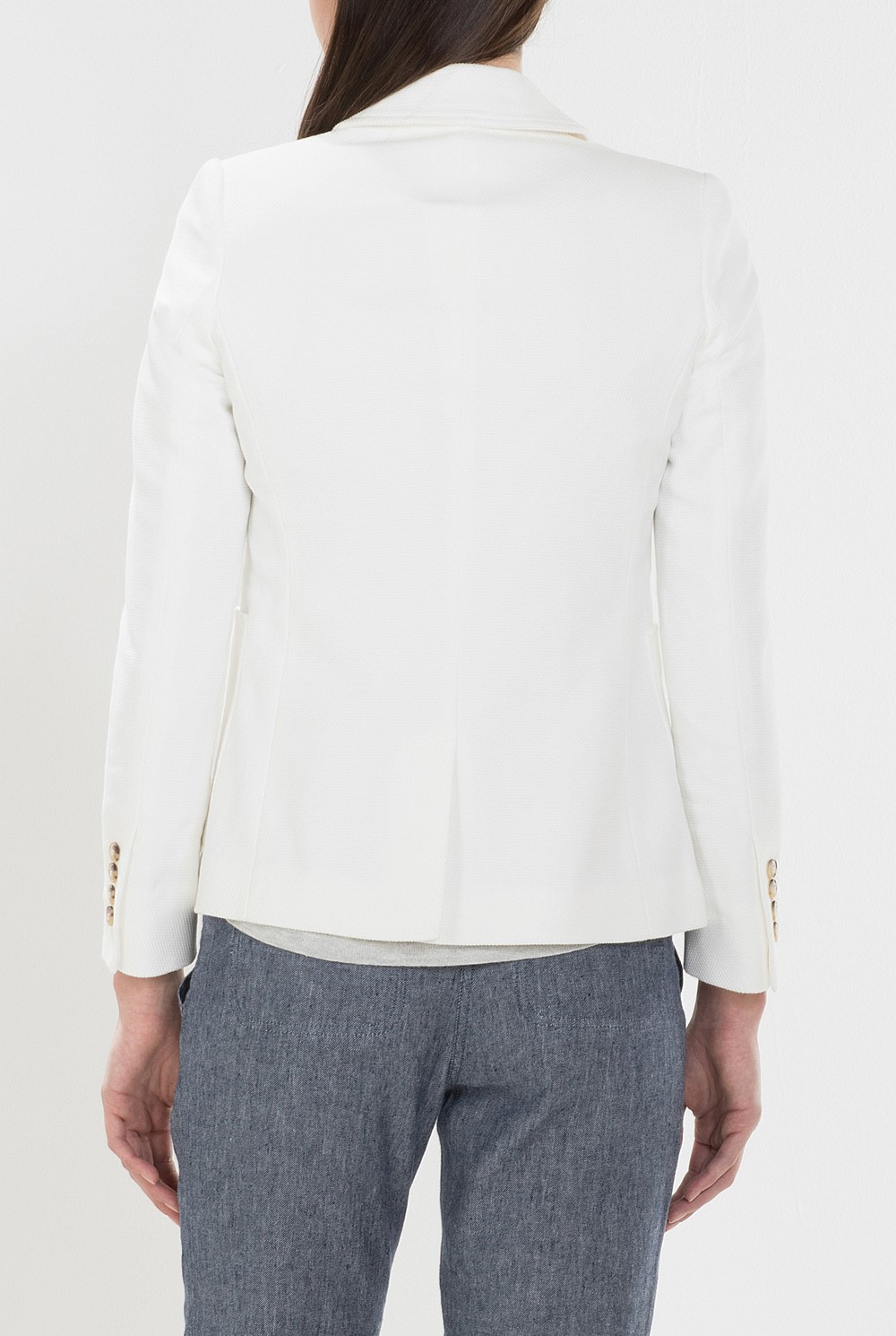 Textured Cotton Blazer