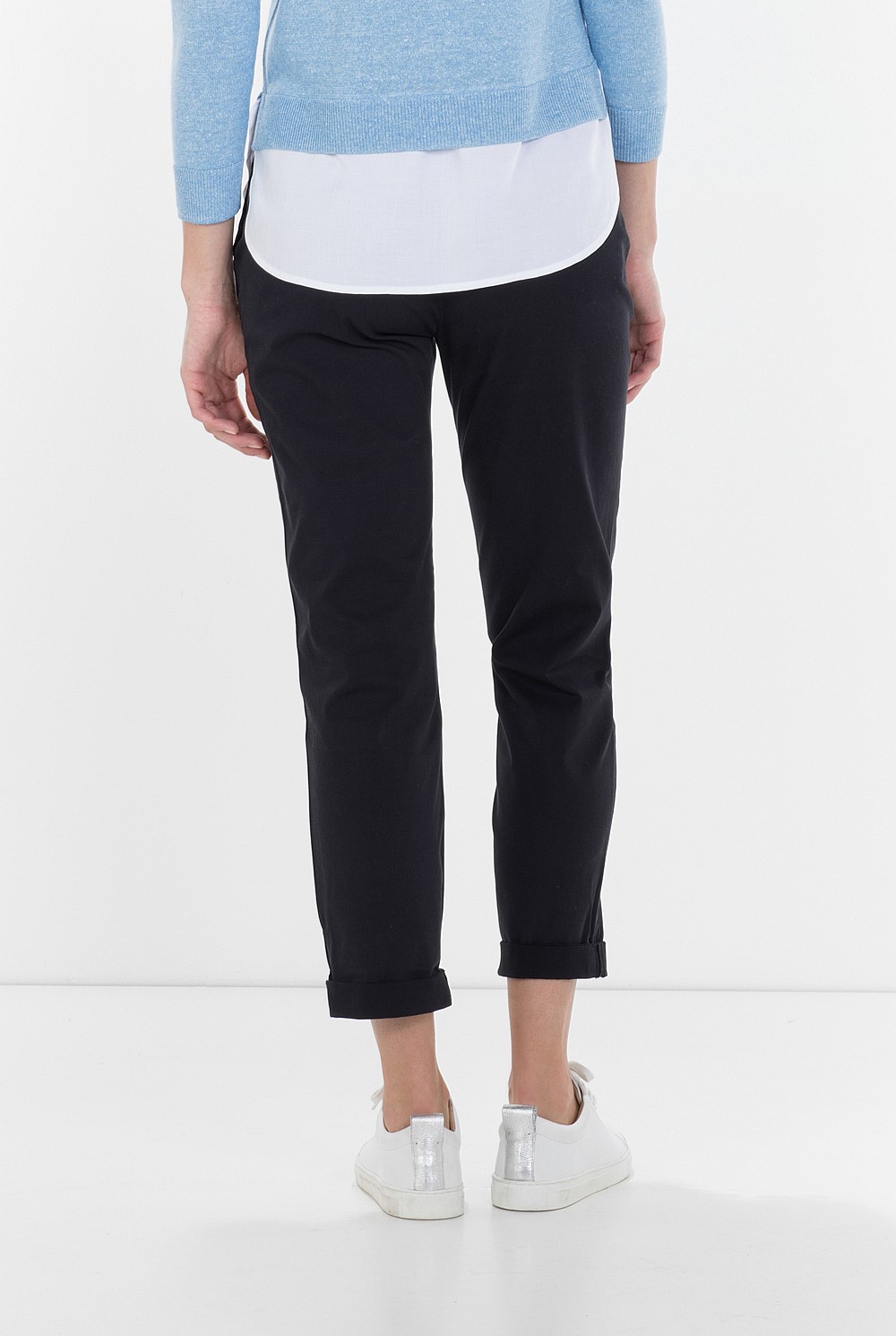 Stretch Cotton Garment Dyed Chino Pant
