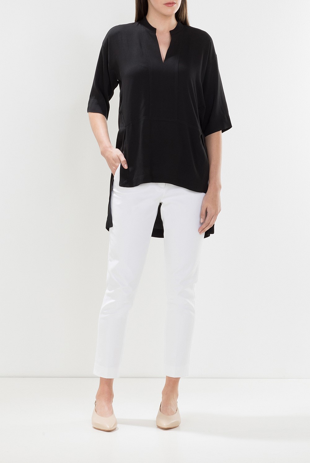 Viscose Step Hem Top