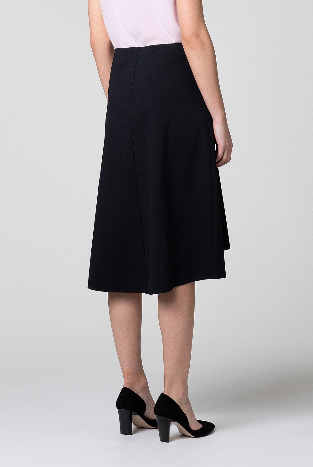 Ponte Fold Detail Skirt