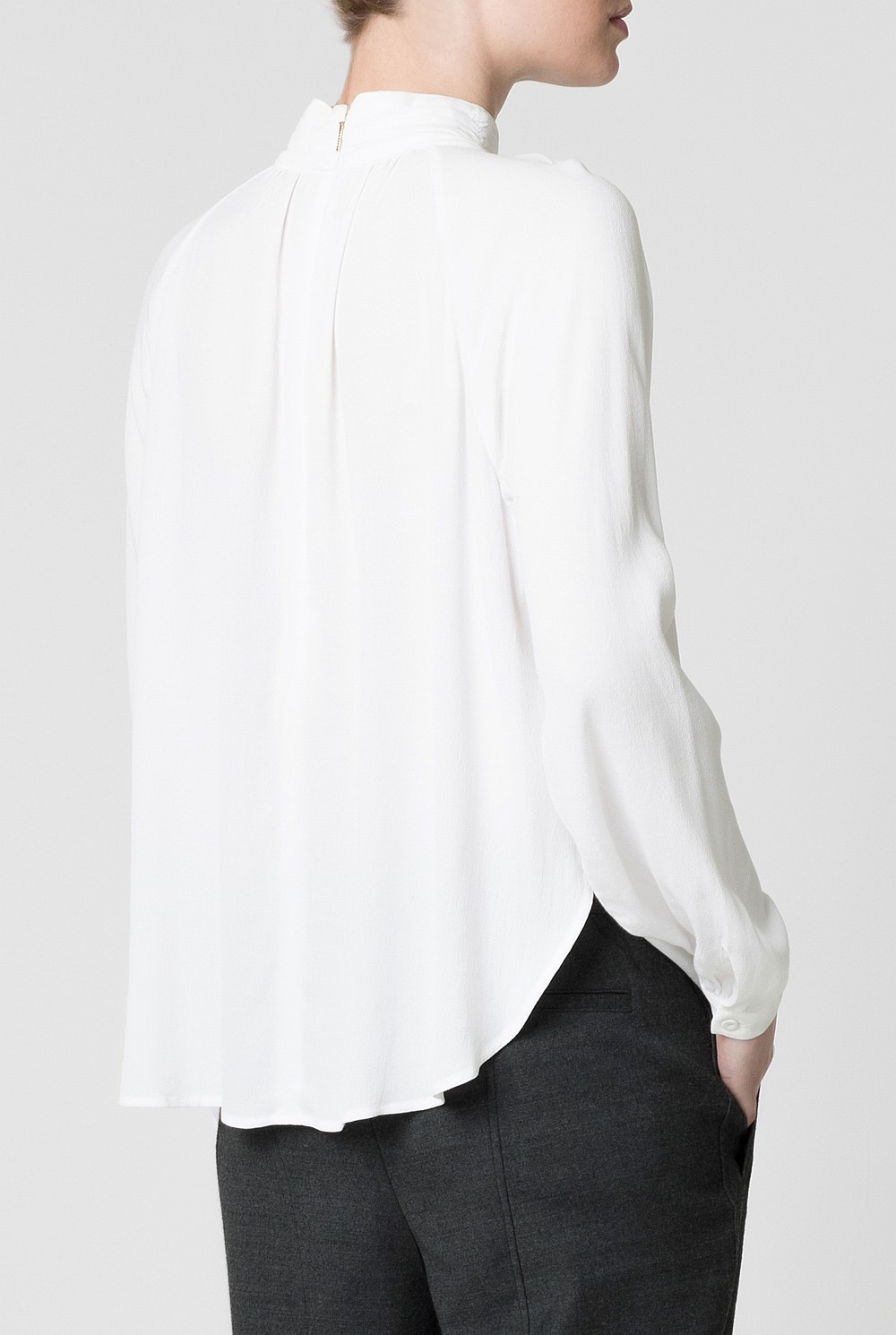 Mock Neck Modal Boho Blouse