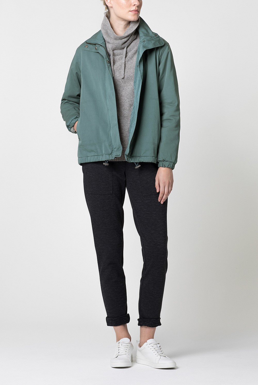 Sporty Merino Wool Roll Neck