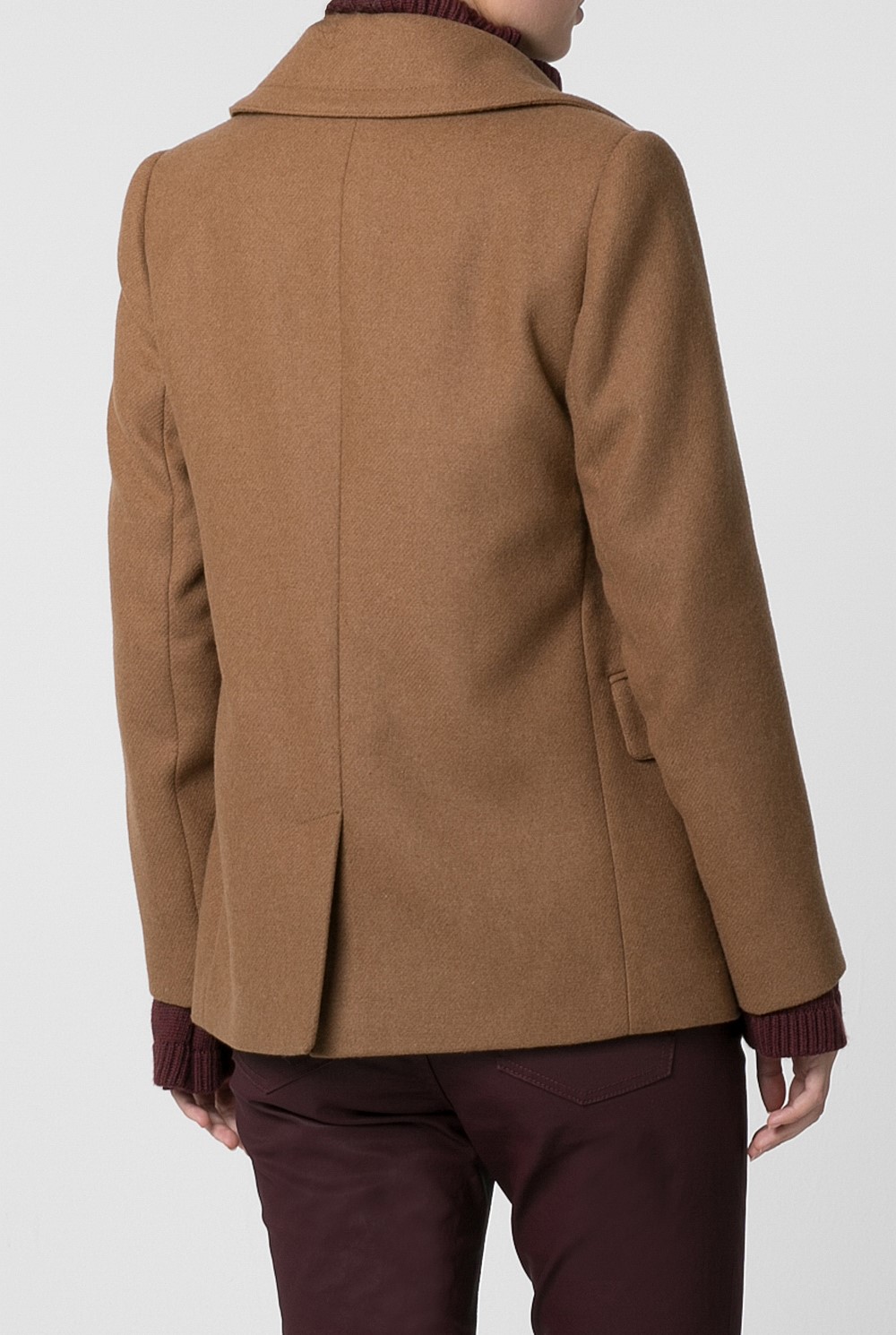 Texture Wool Blend Peacoat