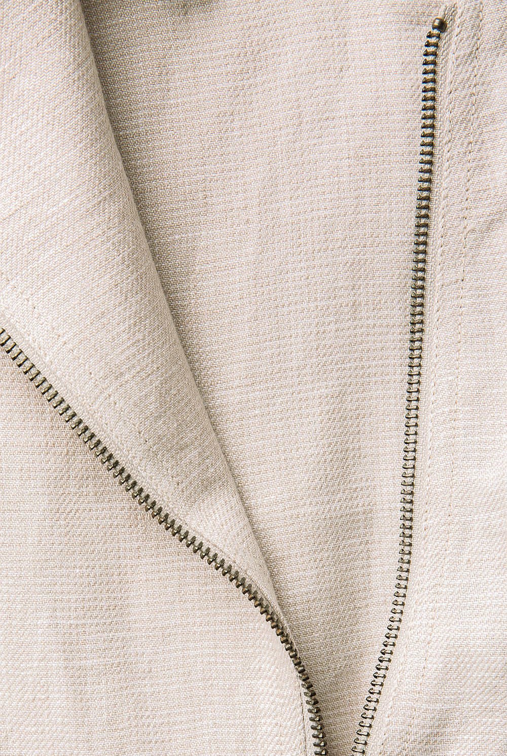 Linen Yarn Dyed Biker Jacket