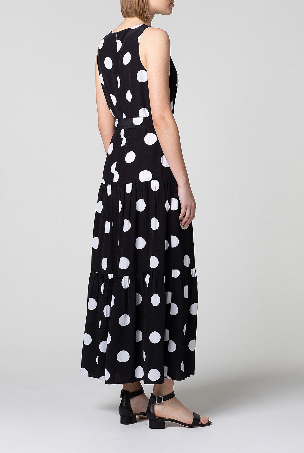 Spot Print Maxi Dress