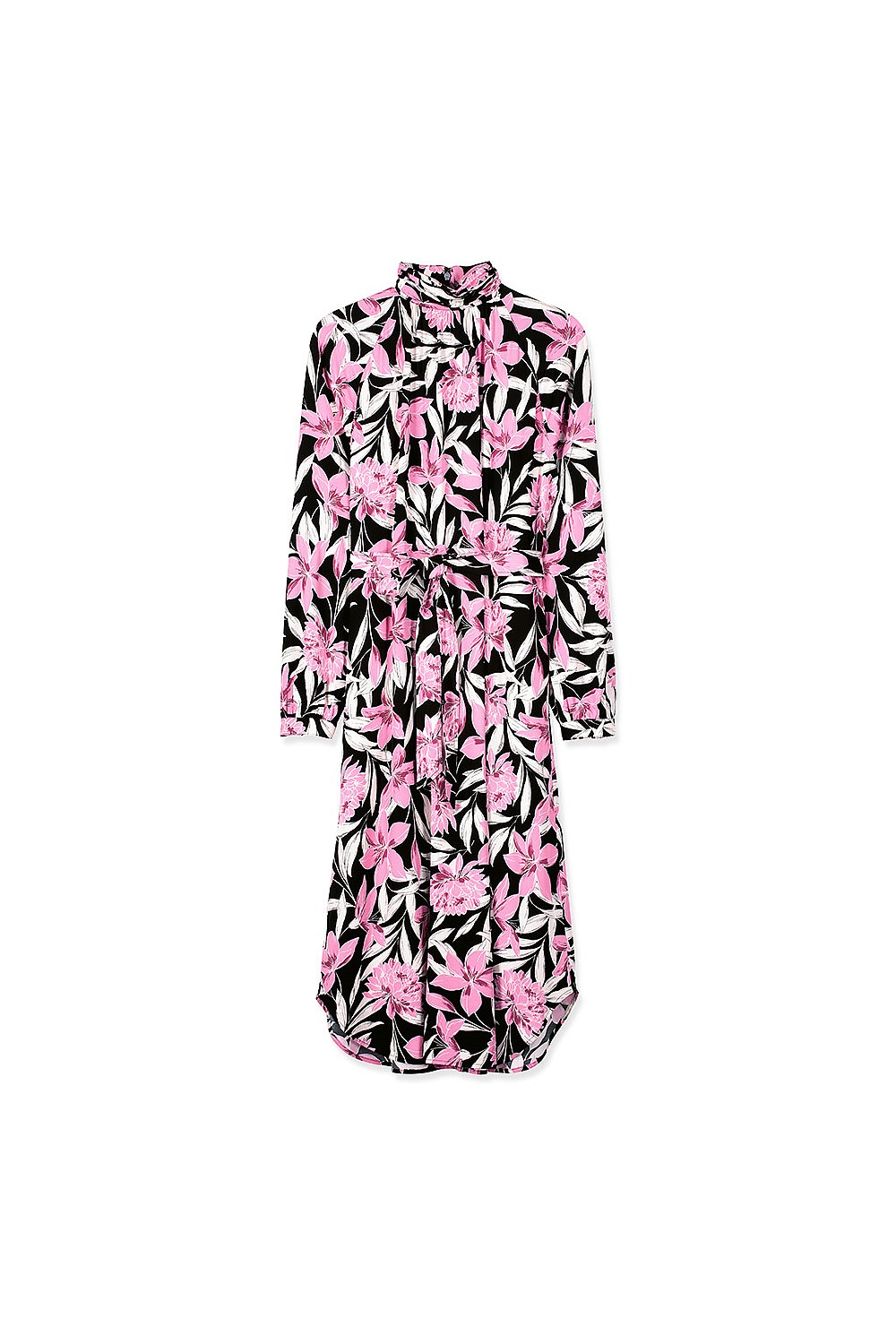 Floral Lotus Print Dress