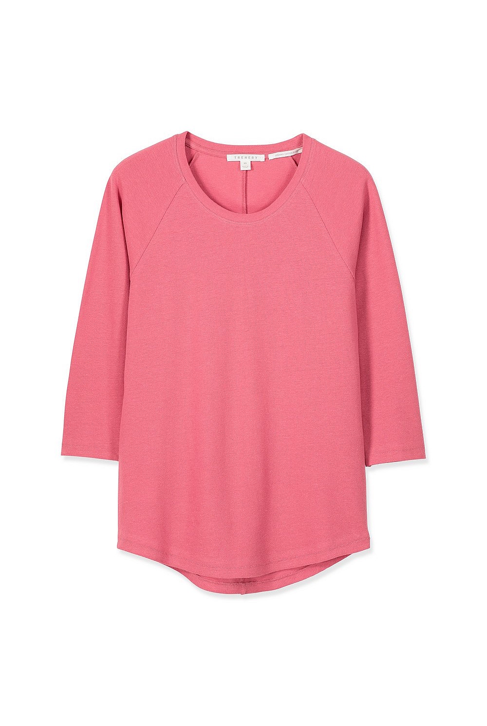 Linen Cotton Pique 3/4 T-Shirt