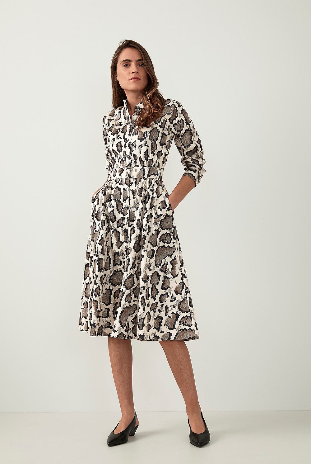 Animal Print Cotton Dress