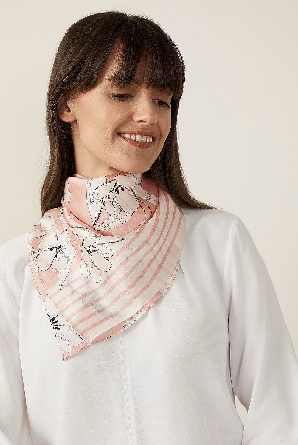 Lavinia Silk Floral Scarf