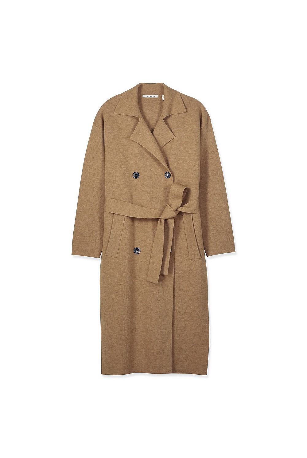 Merino Blend Knit Trench