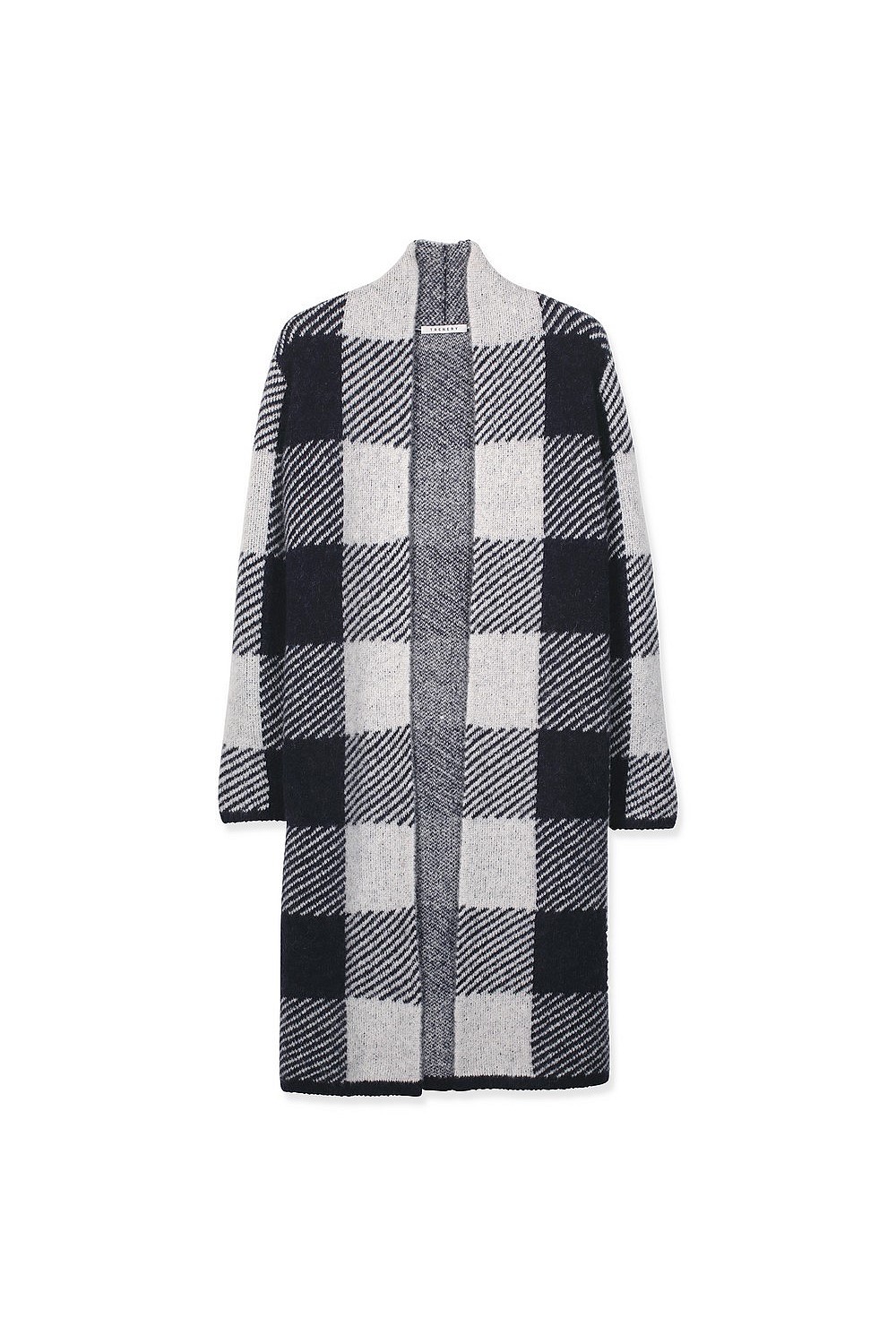 Alpaca Blend Check Cardigan