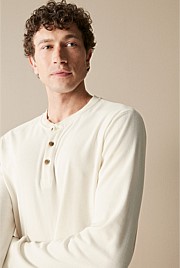 Australian Cotton Waffle Henley