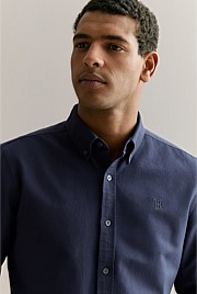 Regular Fit Cotton Monogram Oxford Shirt