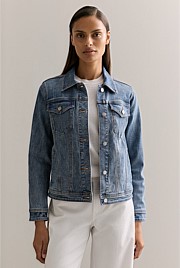 Australian Cotton Blend Classic Denim Jacket