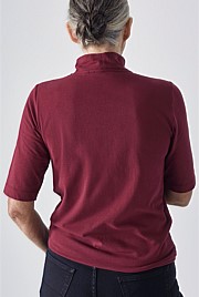 Mock Neck Half Sleeve T-shirt