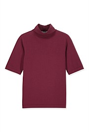 Mock Neck Half Sleeve T-shirt