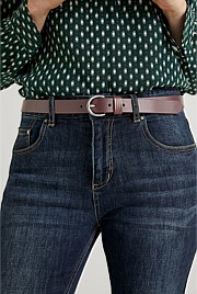 Leather Slim Belt