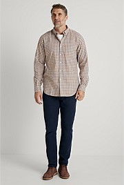 Regular Brushed Cotton Gingham Shirt