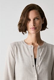 Australian Merino Classic Crew Cardigan