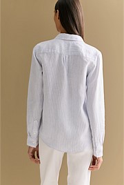 Delave Linen Classic Stripe Shirt